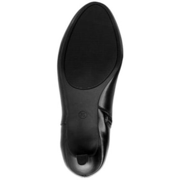 KAREN SCOTT Womens Black Goring Comfort Hanna Round Toe Stiletto Boots 8.5 M WC